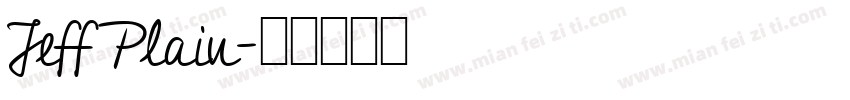 Jeff Plain字体转换